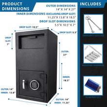 Load image into Gallery viewer, Solid Steel Keypad Depository Safe
