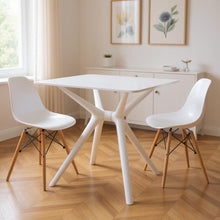 Load image into Gallery viewer, 28" White Heavy Duty Plastic Trestle Base Dining Table