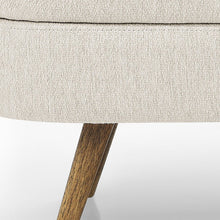 Load image into Gallery viewer, 44" Beige and Brown Linen Upholstered Storage Bench with Flip Top