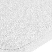 Load image into Gallery viewer, 44" White and Brown Linen Upholstered Storage Bench with Flip Top