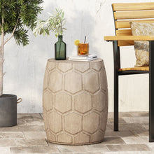Load image into Gallery viewer, Outdoor Lightweight Concrete Side Table - Natural