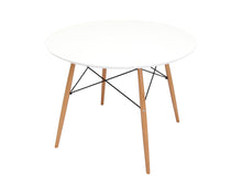 Load image into Gallery viewer, 36" Wood Round Top Dining Table - White