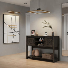 Load image into Gallery viewer, Farmhouse Entryway Table With Sliding Barn Door