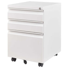 Load image into Gallery viewer, Metal Drawer Mobile File Cabinet With Lock For Home Office Organizer