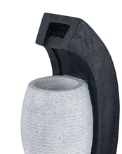 Load image into Gallery viewer, Water Fountain With Vase Design, With Light And Pump, For Indoor And Outdoor - Black / White