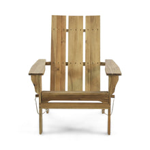 Load image into Gallery viewer, Outdoor Foldable Adirondack Chair With Slat Back - Natural