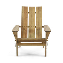 Load image into Gallery viewer, Outdoor Foldable Adirondack Chair With Slat Back - Natural