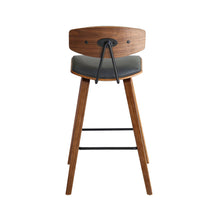 Load image into Gallery viewer, Iron Low Back Bar Height Bar Chair - Gray And Brown