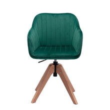 Load image into Gallery viewer, Tufted Upholstered Velvet Dining Arm Chair - Green