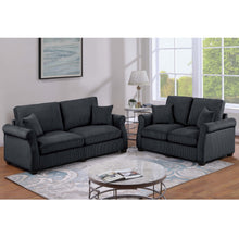 Load image into Gallery viewer, Contemporary 2 Piece Sofa Set With Matching Pillows