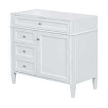 Load image into Gallery viewer, Bathroom Vanity With 2 Drawers And Tip-Out Drawer, Storage Cabinet