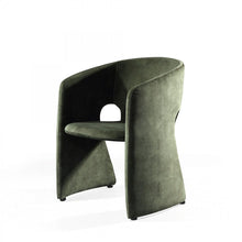 Load image into Gallery viewer, Velvet Solid Color Barrel Chair - Green