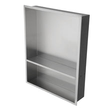 Load image into Gallery viewer, Modern Stainless Steel Shower Niche Double Shelf For Bathroom