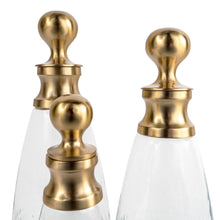 Load image into Gallery viewer, Decorative Bottle Tabletop Sculpture (Set of 3) - Gold