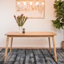 Load image into Gallery viewer, Retro Dining Table With Faux Wood Top