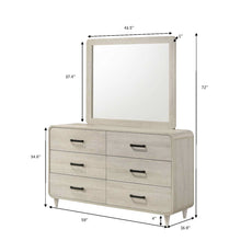 Load image into Gallery viewer, 6 Drawer Dresser With Ample Storage Space - Antique White