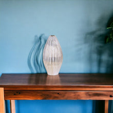 Load image into Gallery viewer, Striped Bud Vase - White / Gold