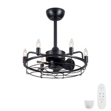 Load image into Gallery viewer, Modern Farmhouse Ceiling Fan, Adjustable Hanging
