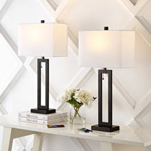 Load image into Gallery viewer, Table Lamps LED With Shades (Set of 2) - Black