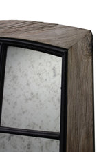 Load image into Gallery viewer, 73" Arch Solid Framed Antiqued Glass Full Length Hanging Mirror - Brown