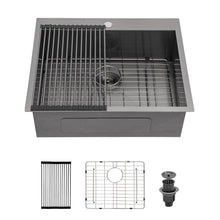 Load image into Gallery viewer, Drop In Kitchen Sink, 16 Gauge Stainless Steel, Topmount