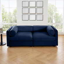 Load image into Gallery viewer, Stylish Sofa With Storage Seat And Cylindrical Backrest