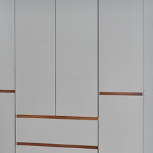 Load image into Gallery viewer, 75" Six Door Three Drawer Combo Dresser - White