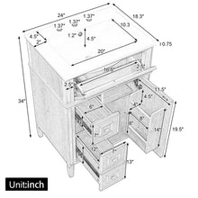 Load image into Gallery viewer, Bathroom Vanity With Flip Out Drawer, 2 Soft-Close Drawers