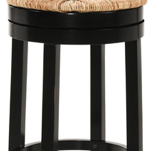 Load image into Gallery viewer, Swivel Backless Bar Height Chair With Footrest 30" - Natural and Black