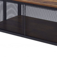 Load image into Gallery viewer, Rectangular Coffee Table With Shelf - Black And Antique Oak