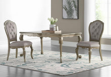 Load image into Gallery viewer, Tufted And Upholstered Fabric And Solid Wood Dining Side Chairs (Set of 2) - Beige