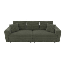 Load image into Gallery viewer, 4 Seat Sofa, Modern Comfy Upholstered Sofa Cloud Couch, Deep Seat Couches With Soft Pillows