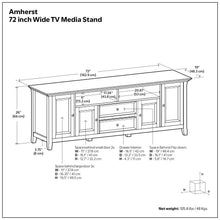 Load image into Gallery viewer, Amherst - TV Stand For TVs Up To 80" - Brown