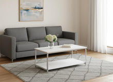 Load image into Gallery viewer, Metal Coffee Table - White And Silver