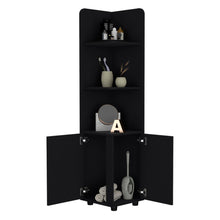 Load image into Gallery viewer, 15" Black Wood Freestanding Bathroom Vanity