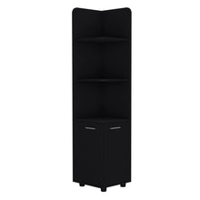 Load image into Gallery viewer, 15" Black Wood Freestanding Bathroom Vanity