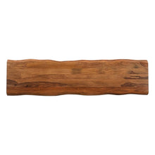 Load image into Gallery viewer, 68" Brown Solid Wood Live Edge Dining Bench