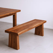 Load image into Gallery viewer, 75" Brown Solid Wood Live Edge Dining Bench