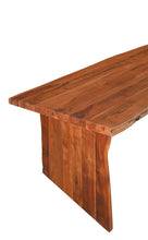 Load image into Gallery viewer, 60" Brown Solid Wood Live Edge Dining Bench