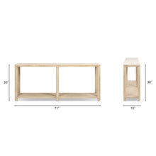 Load image into Gallery viewer, Milo - Console Table With Lower Shelf - Natural