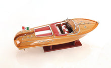Load image into Gallery viewer, Hand Painted Riva Aqurama Medium Speedboat Model Boat - Brown