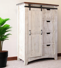 Load image into Gallery viewer, Solid Four Drawer Chest - Brown / White