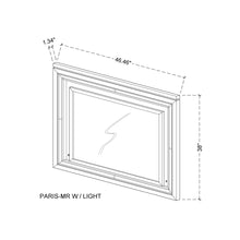 Load image into Gallery viewer, Cross - Glam Mirror With LED - Champagne