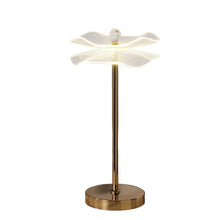Load image into Gallery viewer, 18" Gold Bedside Lamp With Novelty Shade