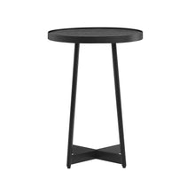 Load image into Gallery viewer, Ranlo - Round Accent Table With Geometric Legs - Black