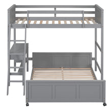 Load image into Gallery viewer, Full Over Full Bunk Bed With Desk