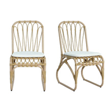 Load image into Gallery viewer, Outdoor Wicker Dining Chairs With Washable Cushion (Set of 2)