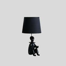 Load image into Gallery viewer, Sculptural Clown Phone Holder Desk Lamp - Black