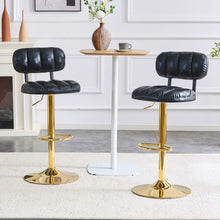 Load image into Gallery viewer, Adjustable Height Bar Stools & Footrest For Kitchen Island (Set of 2)