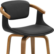 Load image into Gallery viewer, Faux Leather Dining Arm Chair - Black